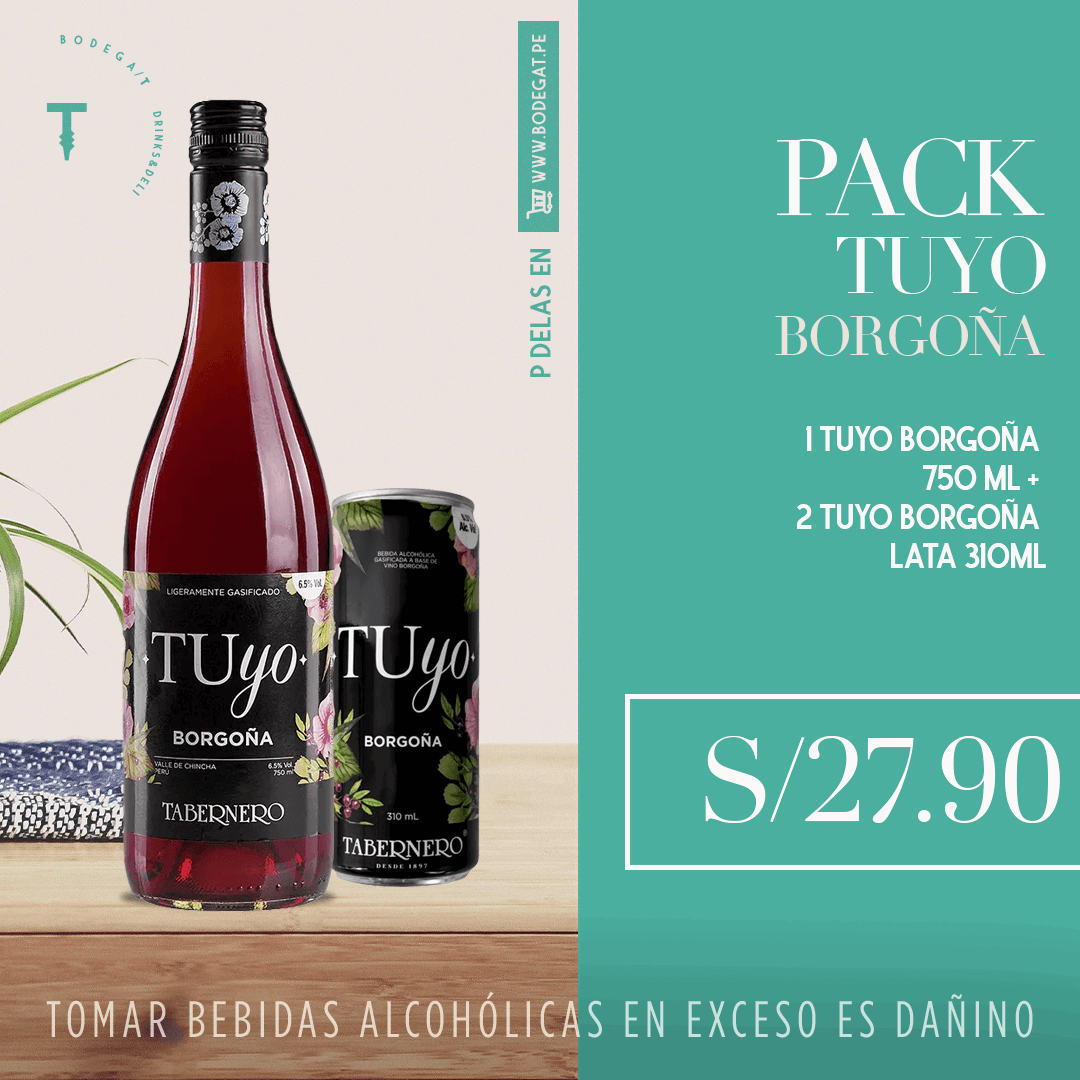 Kit Vino Tuyo Borgo?a + Tuyo Borgo?a Lata