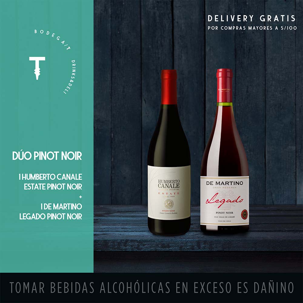 Promoción Pack Dúo Pinot Noir
