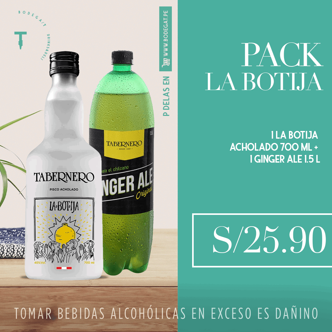 Kit La botija Acholado + Ginger Ale
