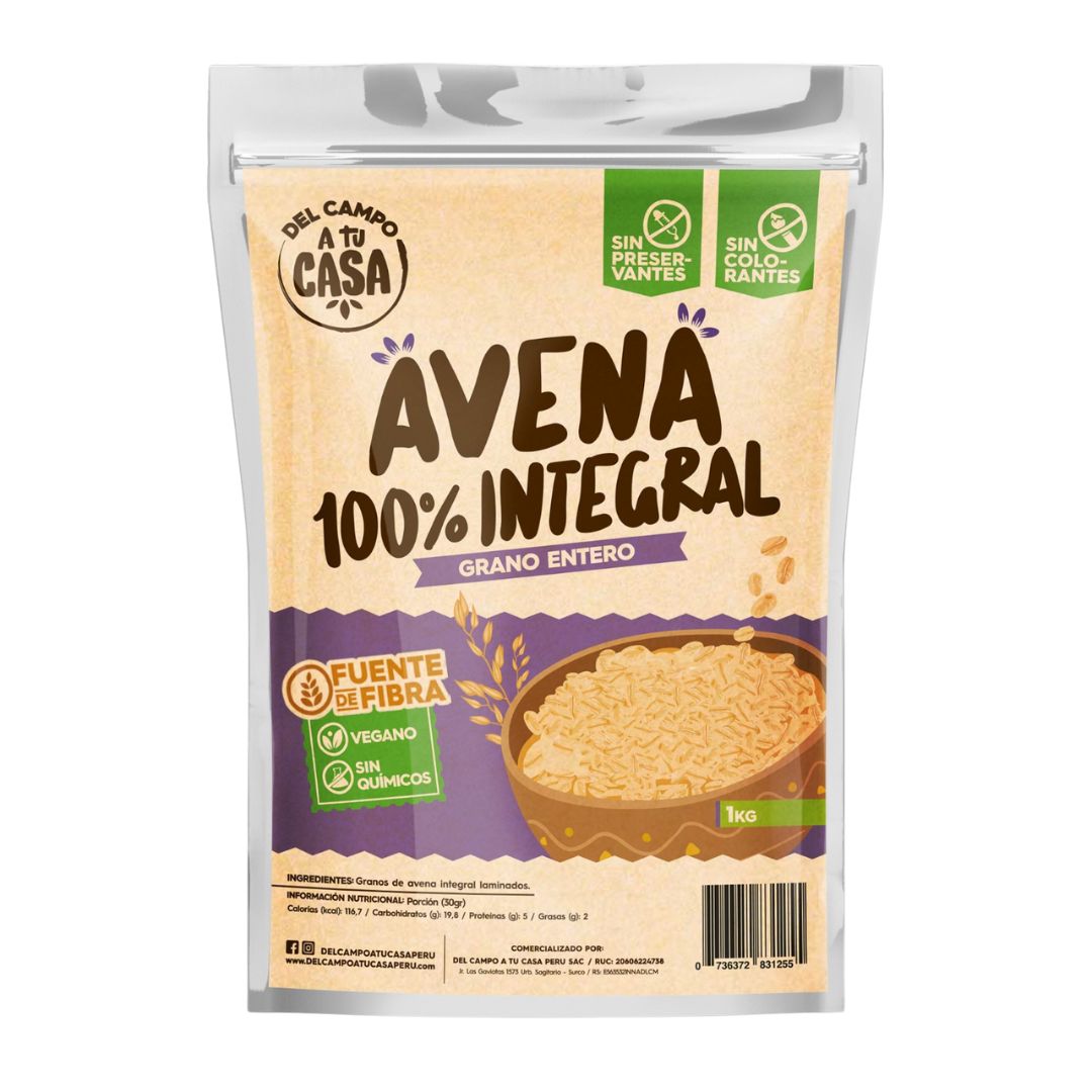 Avena 100% integra 1kg