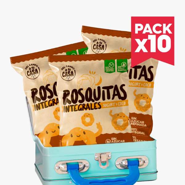 Pack rosquitas de yogurt y coco 10und