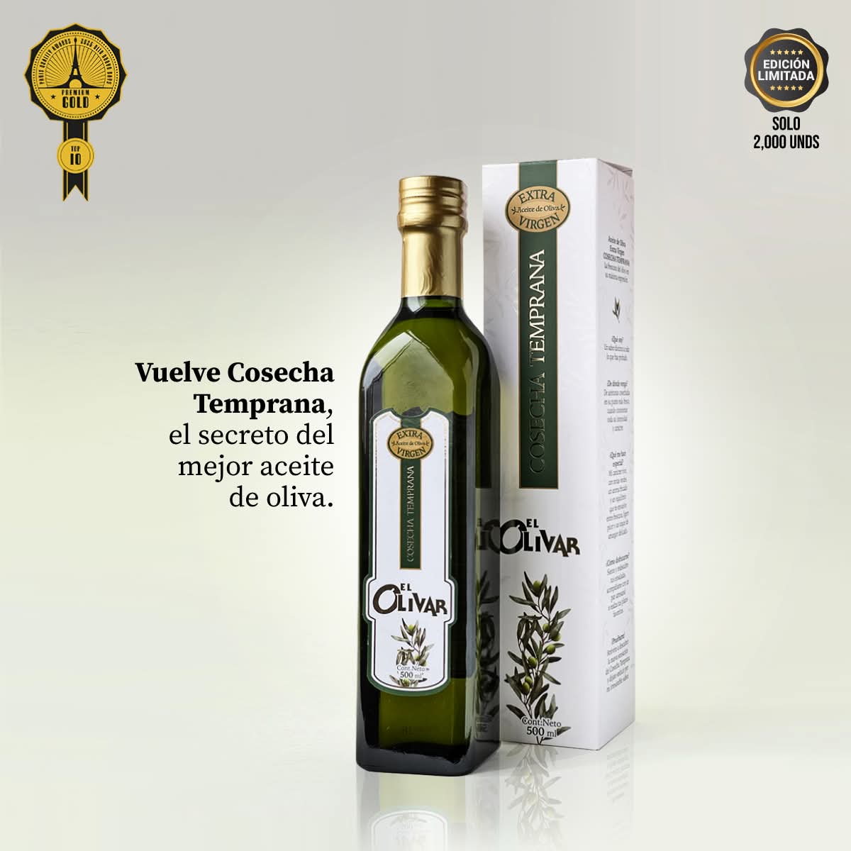 Aceite de Oliva Extra Virgen Cosecha Temprana 500ml