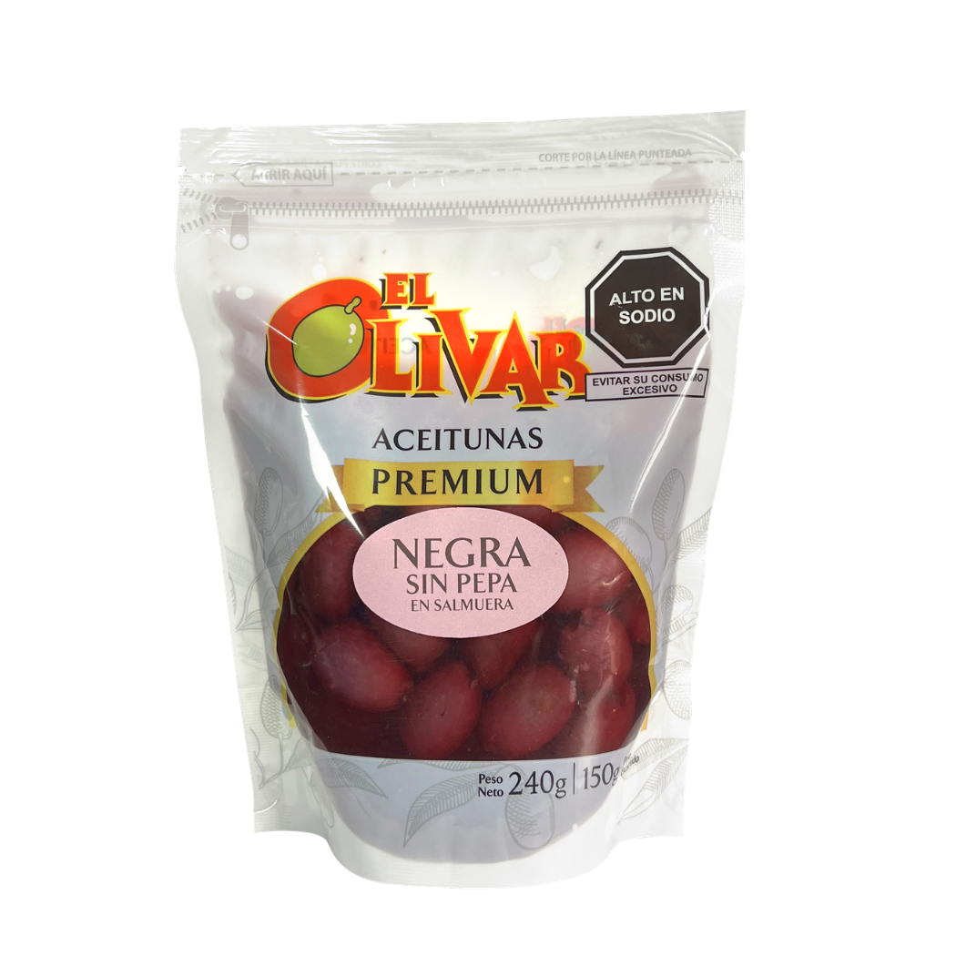 DOYPACK ACEITUNA NEGRA SIN PEPA X 240GR